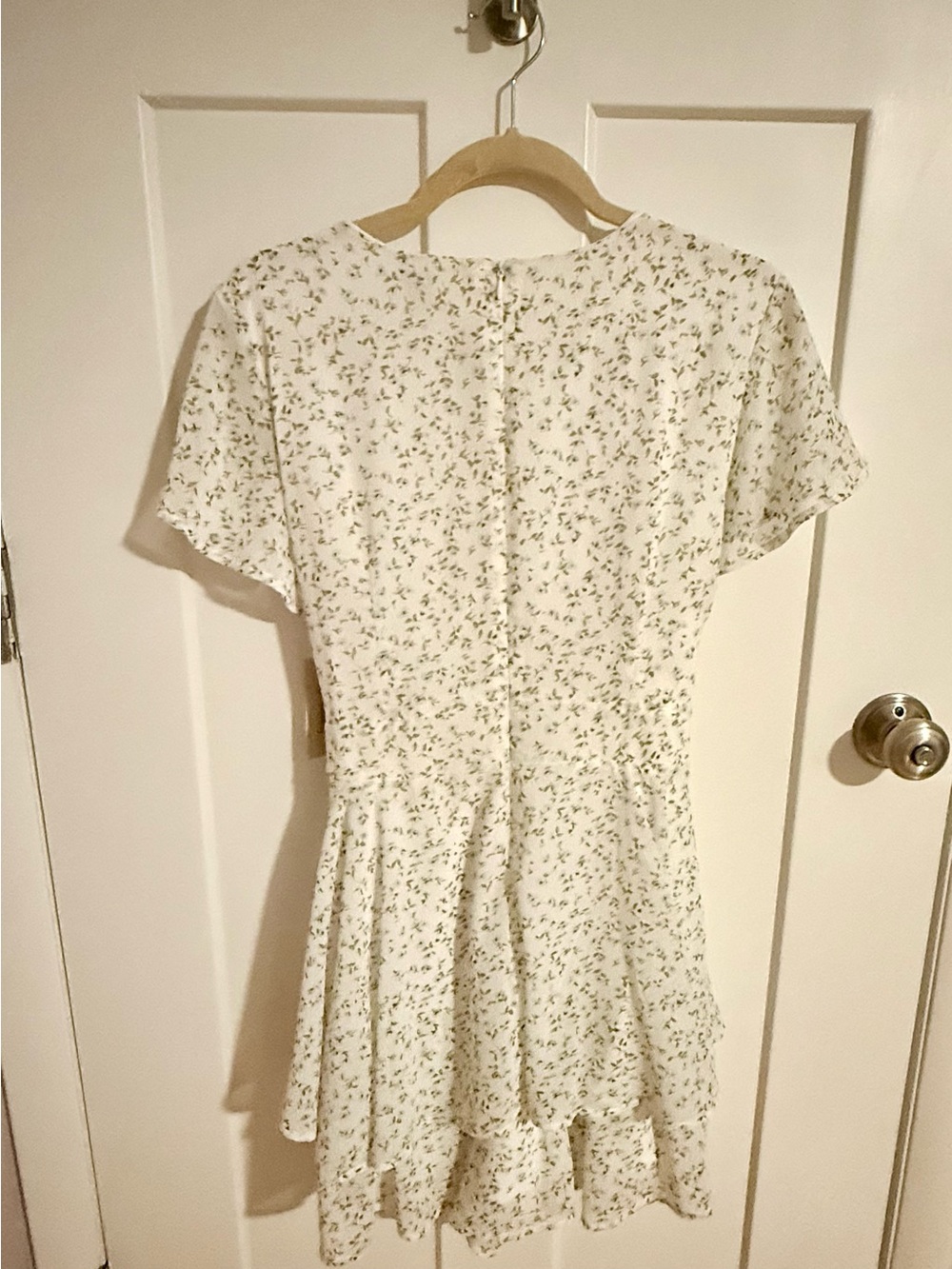 Francesca's Ivory Floral Print Dress - Picture 2 of 5